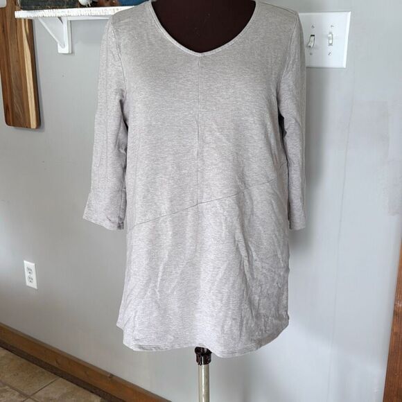 J Jill purejill Pima cotton seamed tunic shirt women’s size medium lagenlook min - Picture 1 of 10